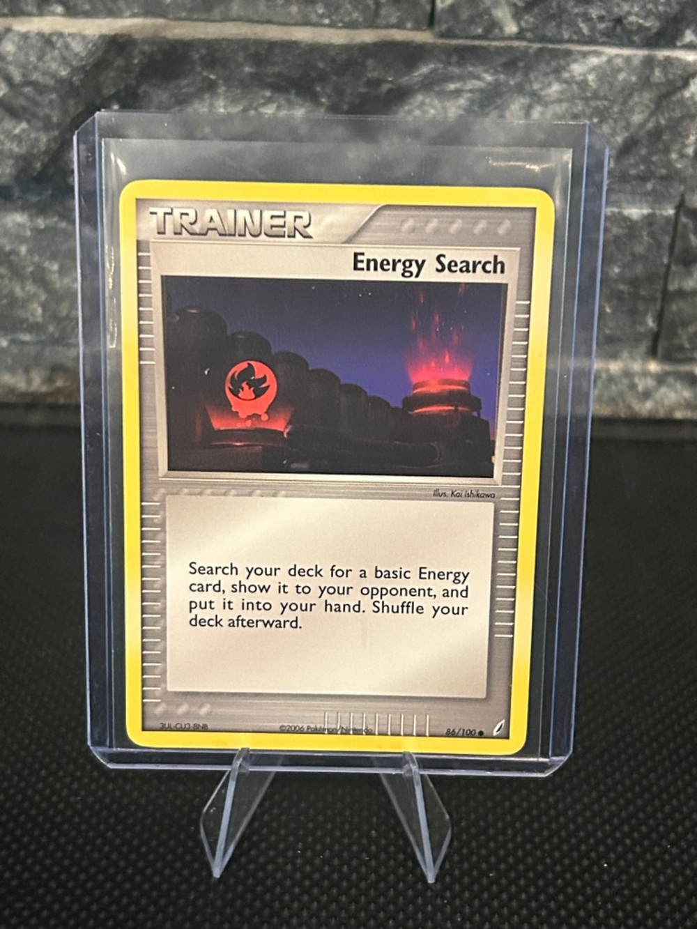 Pokemon Energy Search 81/100 from Vintage EX‎ Crystal Guardians Set (2006)